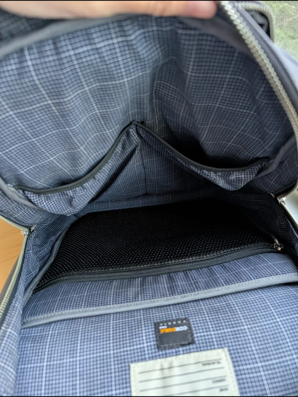 Jack Spade Gray Slim Tech Backpack